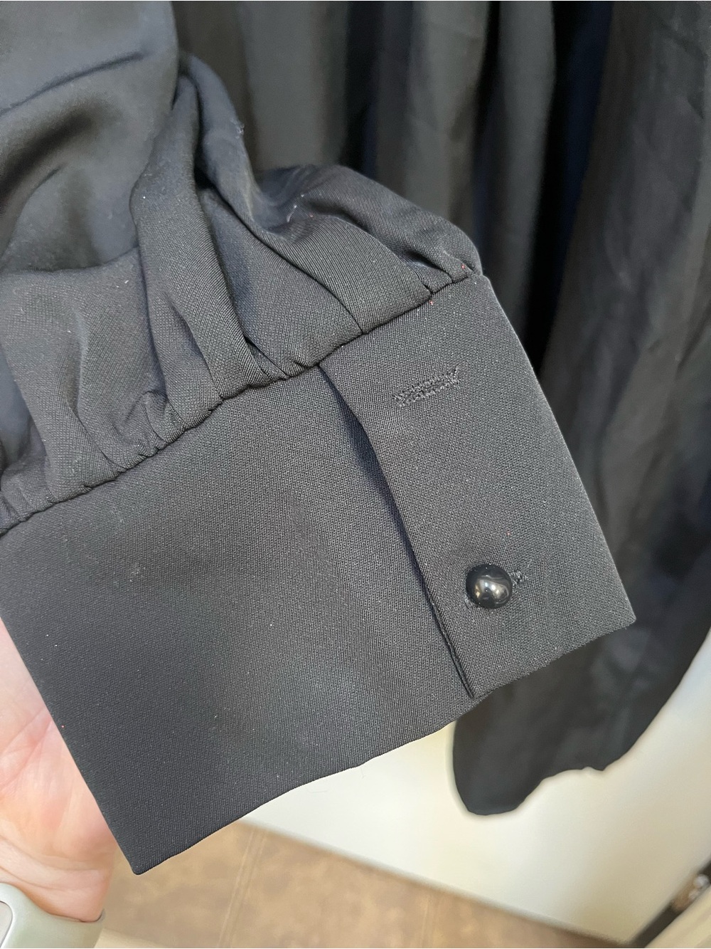 Boohoo Black V-Neck Long Sleeve Dress - Picture 3 of 6